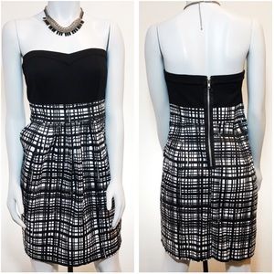 Faith 21 Strapless Mini Stretchy Dress Pockets